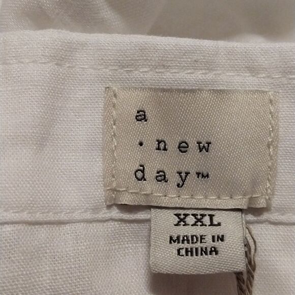 NWT A New Day Women white Tie Front Tank Top Size XXL - Picture 8 of 13